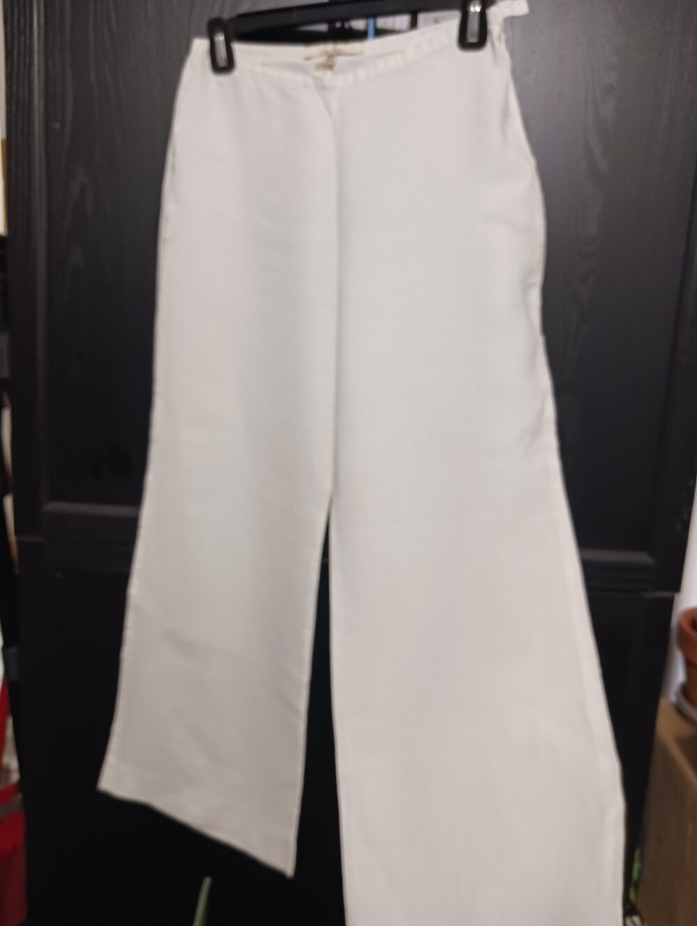Zara White Linen Palazzo Pant
